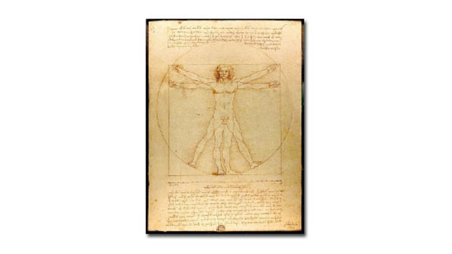 Hombre de Vitrubio' Leonardo da Vinci.