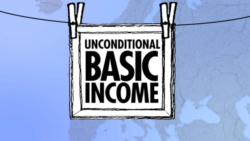 Imagen correspondiente a la campaña europea  <A HREF="https://www.facebook.com/ECI.BasicIncome">"Initiative for a Basic Income in Europe"</A>.