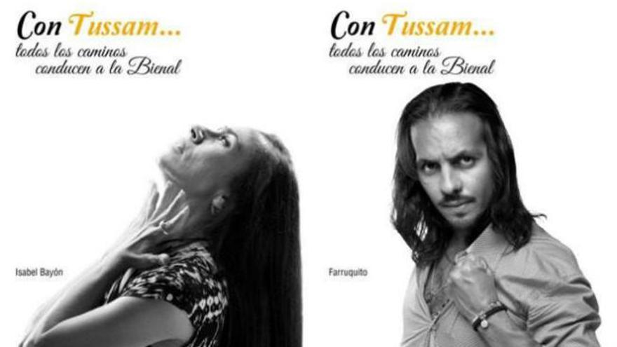 Cartel promocional de Tussam de la Bienal de Flamenco / Ayuntamiento de Sevilla.