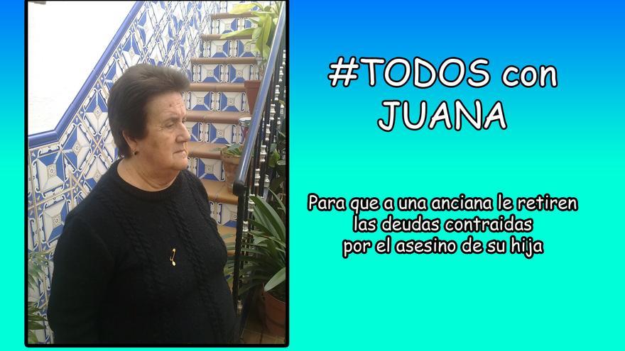 Imagen que la familia de Juana Vacas comparte en redes sociales para apoyar su causa.