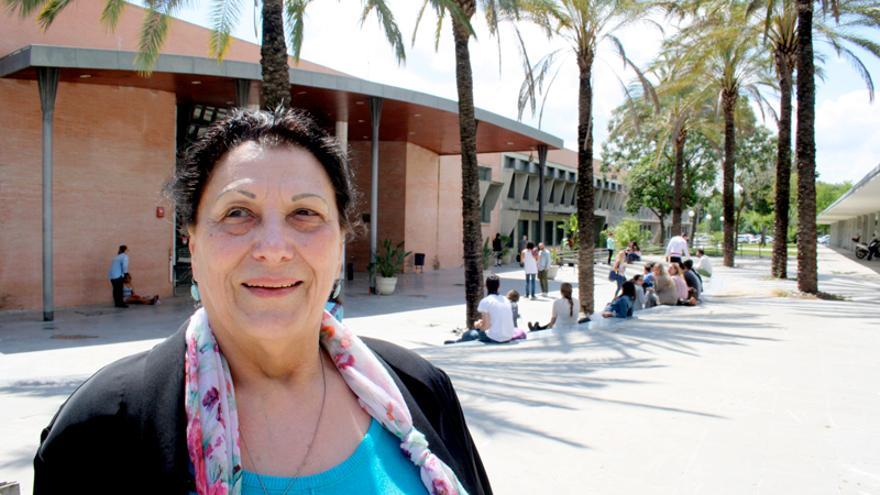 Rita Prigmore, ayer, en la Universidad Pablo de Olavide de Sevilla.