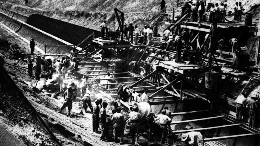 El 'canal de los presos', construido con mano de obra esclava / RMHSA (CGT).