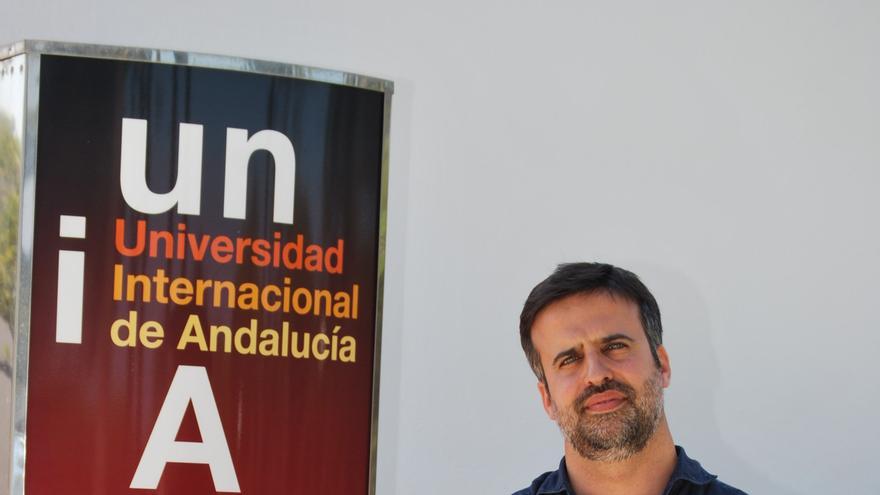El profesor de la Universidad de Sevilla en la sede de la UNIA en La Rábida.