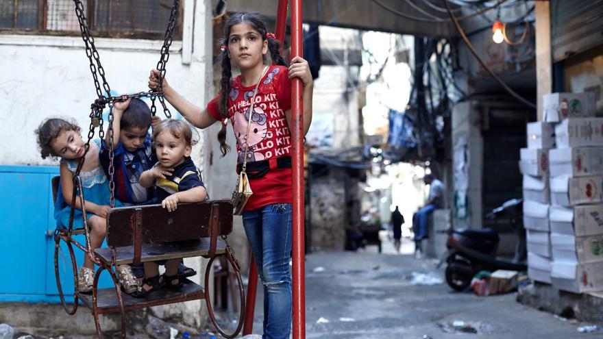 Rahaf y otros niños sirios que han huido de su país