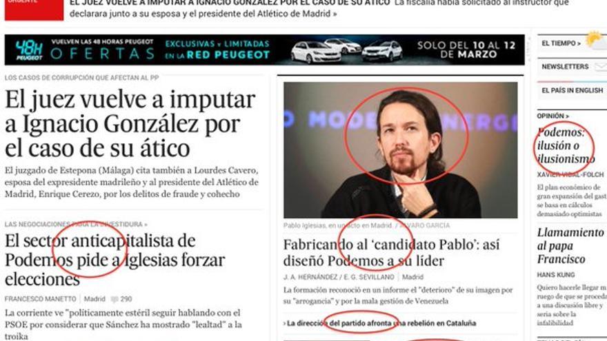 'El País' obsesionado con Podemos.