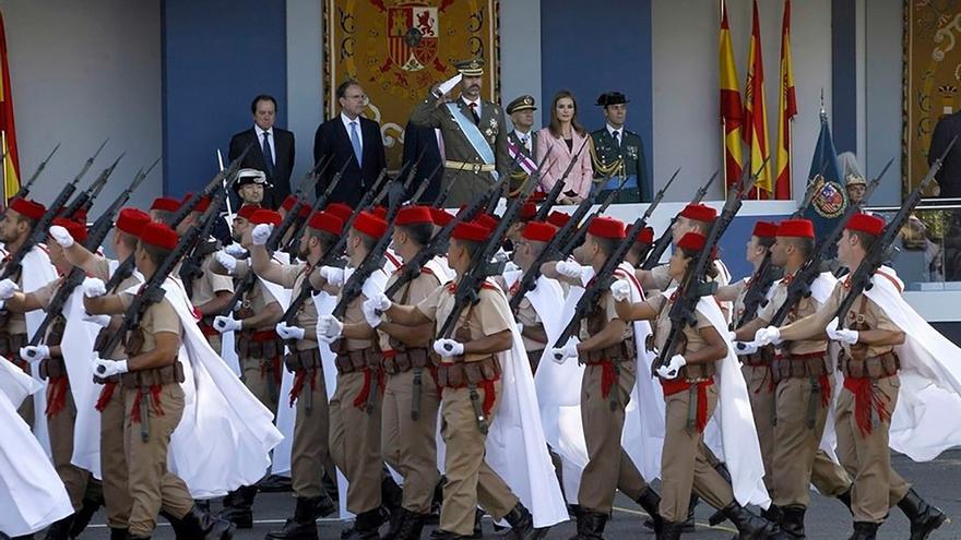 El Rey Felipe VI, en un desfile militar
