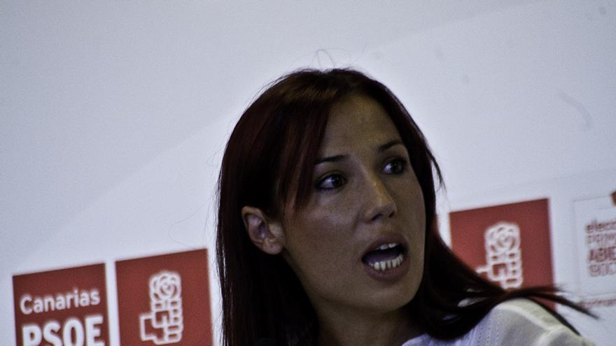 <b>Patricia Hernández</b> en el debate sobre las primarias del PSC. | Maya Bencomo. - Patricia-Hernandez-PSC-Maya-Bencomo_EDIIMA20141015_0914_14