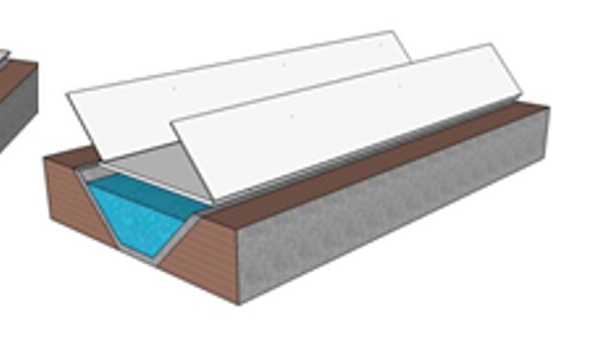 Forma de instalación de las placas solares sobre el trasvase