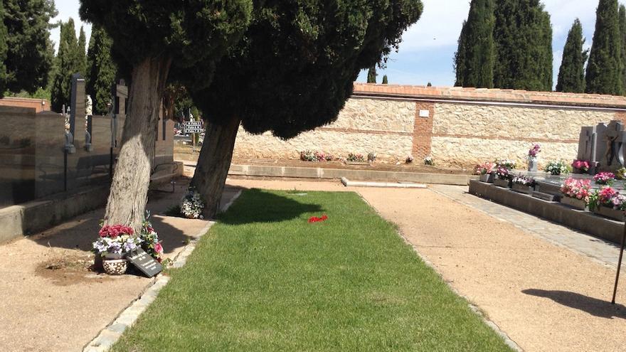 Fosa común del cementerio de Guadalajara sobre la que va destinado el espacio de memoria democrático