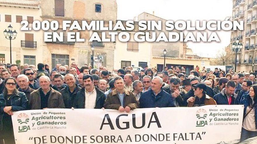 Manifestaciómn por el agua UPA Alto del Guadiana