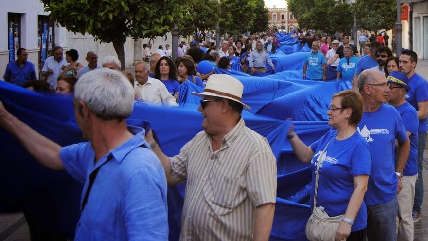 Manifestación en Alcázar de San Juan. Foto: Plataforma en contra de la privatización del agua. 