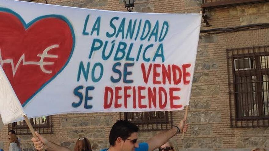 Manifestación por la sanidad pública, Toledo, 18/10/14 / Foto: Javier Robla