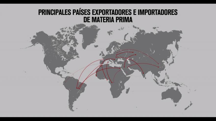 Mapa de la trata de mujeres en el documental 'Chicas Nuevas 24 Horas'