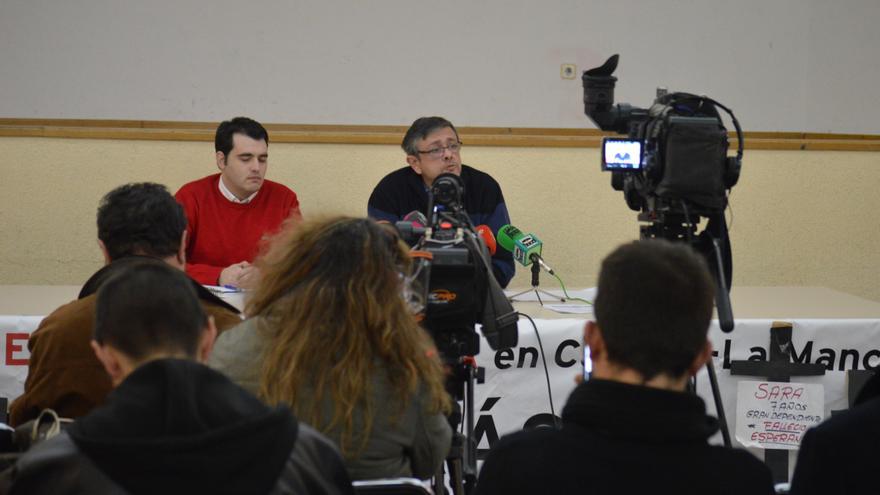 Rueda de prensa de la Plataforma en Defensa de la Ley de Dependencia de Castilla-La Mancha, 2/1/2015 / Foto: Javier Robla