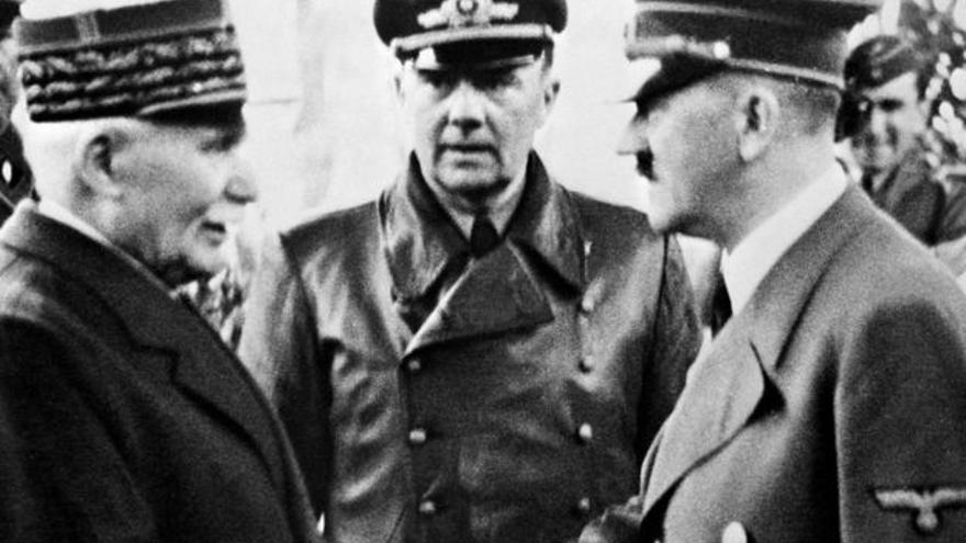 Petain choca esos cinco con Hitler (24 de Octubre de 1940)