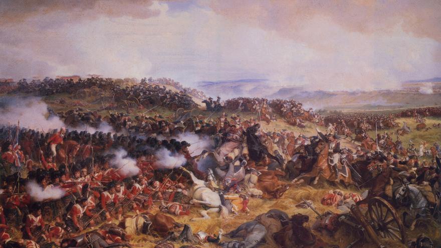 'La carga de los coraceros franceses en Waterloo', H.F. Philippoteaux