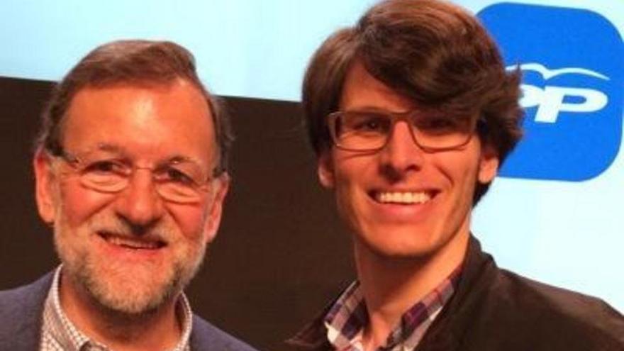 Mariano Rajoy y Luis Salom, en la foto que éste utiliza en su twitter. 