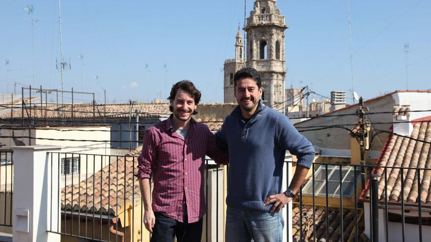 Jaime Paulino, secretario general de Podemos en Valencia, y Jordi Peris, de Guanyem Valencia. / Guanyem