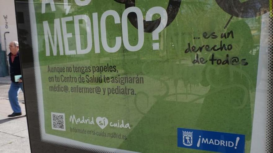Campaña del Ayuntamiento de Madrid contra la exclusión sanitaria 