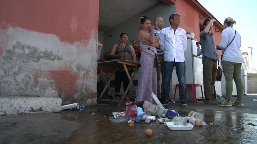 Centro de acogida de Via Salaria, una de las pocas alternativas que se ofrece a las personas desalojadas / Ismael Monzón 