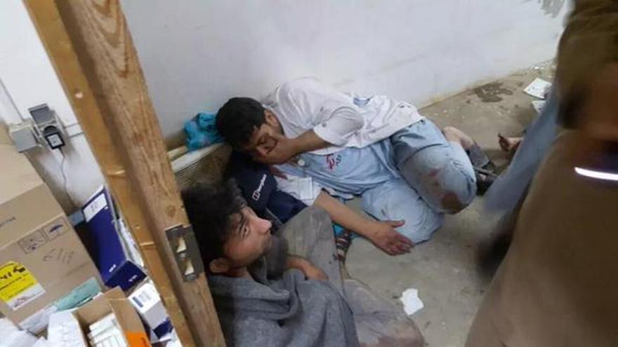 Imágenes tras el bombardeo por parte de Estados Unidos de un hospital de Médicos Sin Fronteras. / @MSF_espana