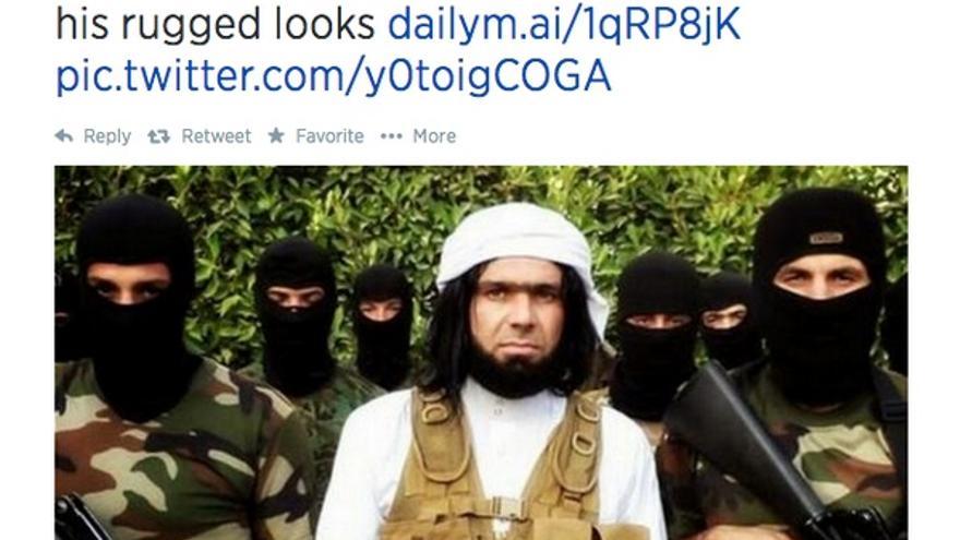 Captura del mensaje en twitter del diario DailyMail, 16 junio 2014.