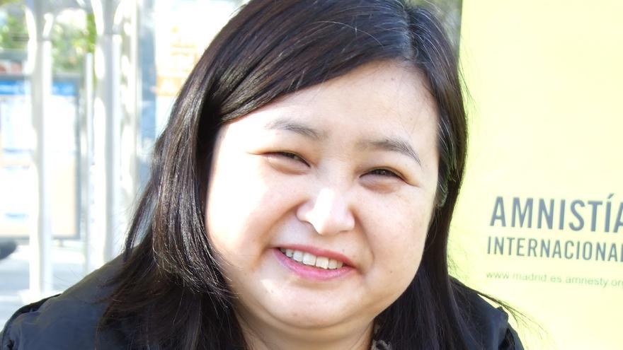 Li Jianhong, escritora independiente china crítica con el Gobierno actualmente refugiada en Suecia./ Foto: amnistía Internacional