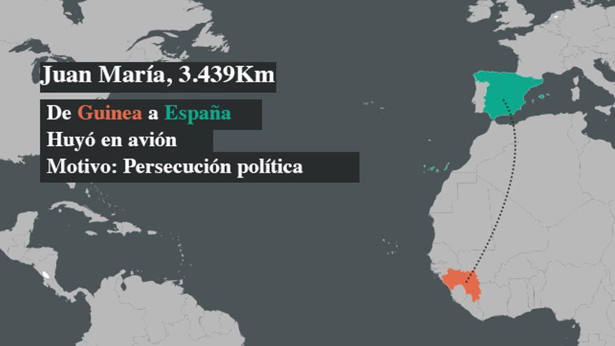 Juan María huyó de Guinea a España por persecución política