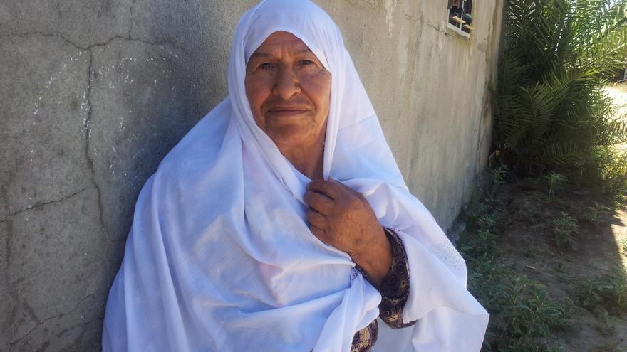 Khadra Abula'yim vivió la Nakba con 7 años y tuvo que huir sola. / Isabel Pérez. 