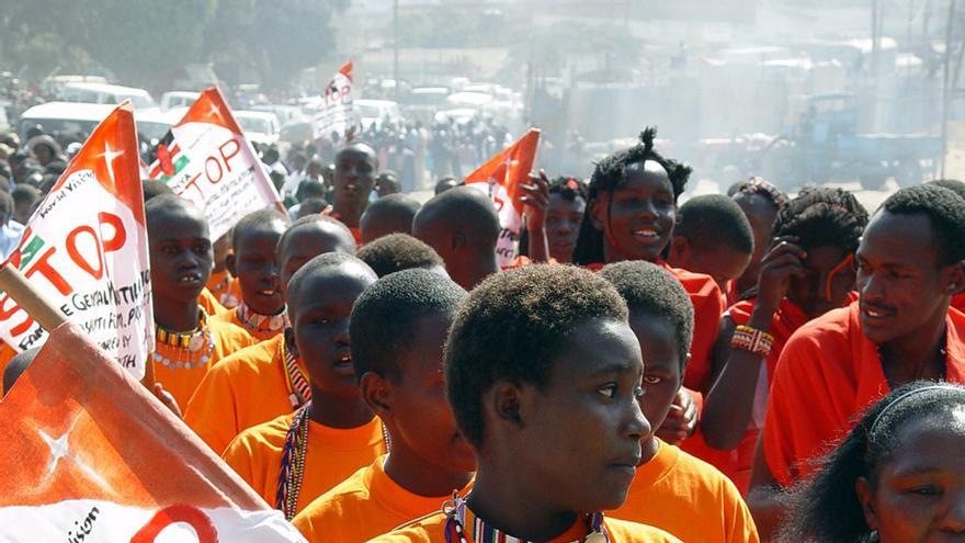 Manifestación en Kenia contra la mutilación genital/ World Vision