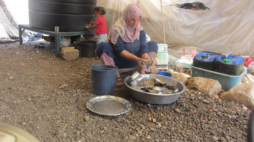 Palestinos del valle del Jordán sin red de saneamiento ni agua corriente/ Fotografía: Atef Abu a-Rub-B'tselem.