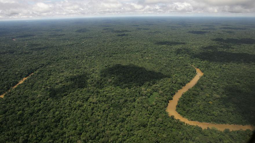 Vista aérea del Parque Nacional del Yasuní, designado por la Unesco en 1989 como una reserva de la biosfera./ Dolores Ochoa