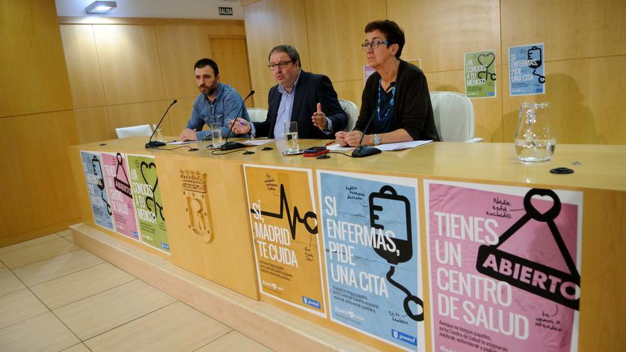 Rueda de prensa del Ayuntamiento de Madrid el pasado diciembre informando de la campaña Madrid Sí Cuida 