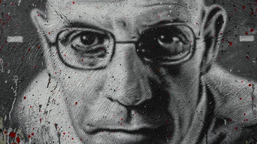 Retrato del filósofo francés Michel Foucault. Thierry Ehrmann vía Flickr