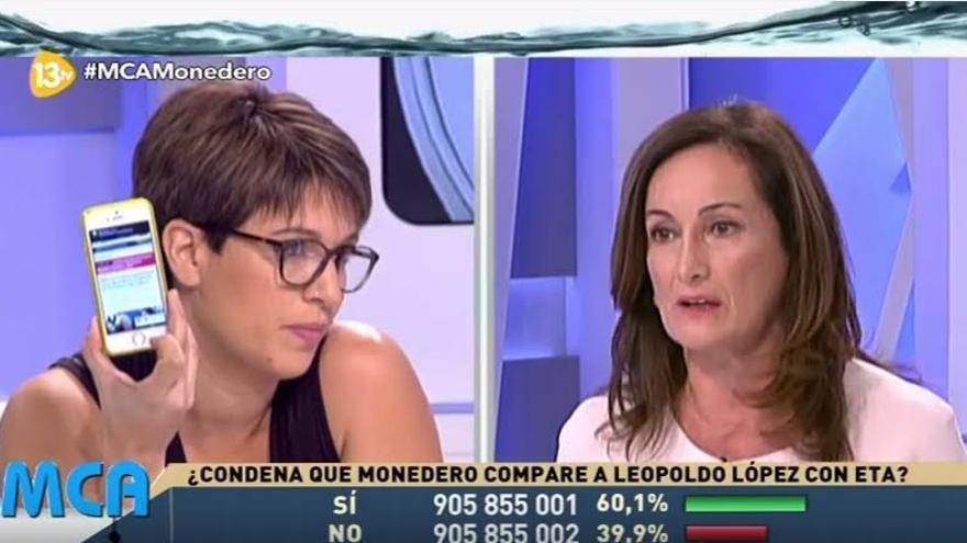 Edurne Uriarte y Beatriz Talegón, en 13TV 