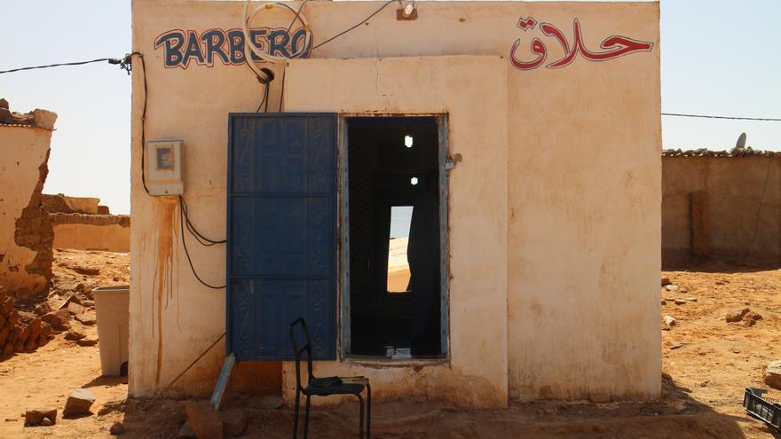Barbería en el campo de refugiados de Dajla en Tindouf (Argelia). | Gabriela Sánchez