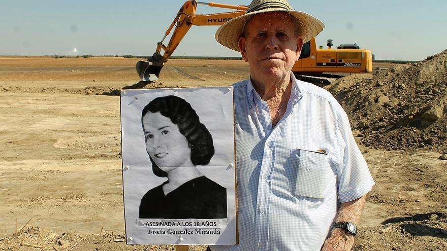 Pablo Caballero (87 años), sobrino de Josefa González (17 años al ser ejecutada). | JUAN MIGUEL BAQUERO