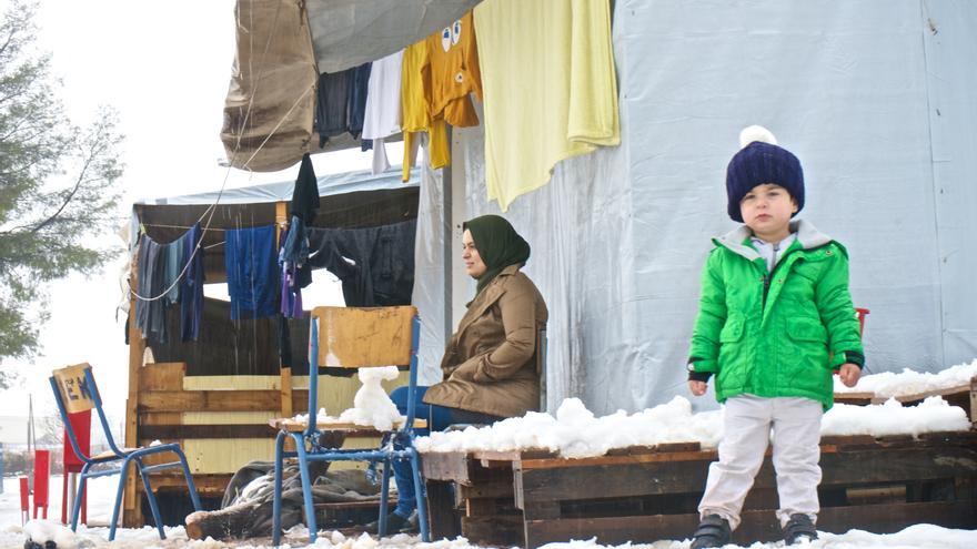 Campo de refugiados en Ritsona, Grecia / Paloma Comuñas