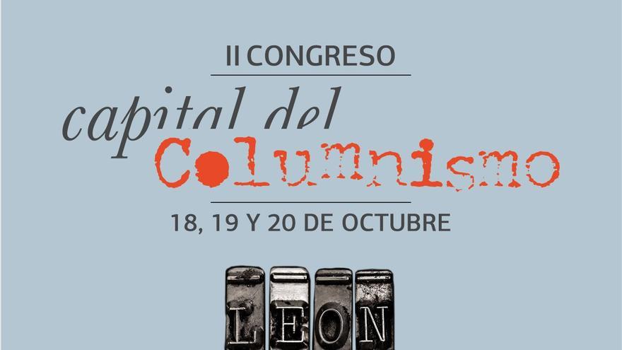 Cartel del festival Capital del Columnismo de León. 