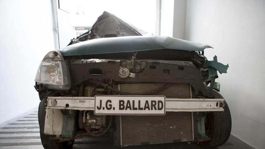 Crash: Letter for JG Ballard 2013. Car, customised licence plate. 