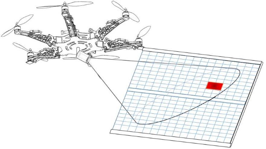 Dron trabajando sobre placa solar / Ingenium