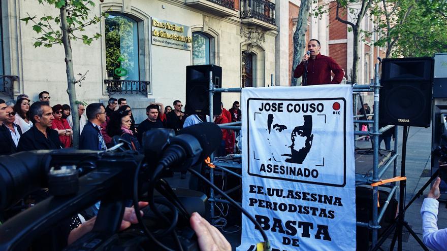 Manifestación en recuerdo a José Couso