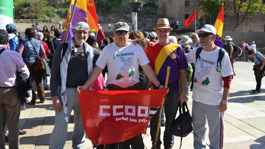 Participantes en la marcha, poco antes de salir de Málaga | N.C.