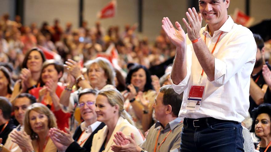 Pedro Sánchez en el congreso del PSOE