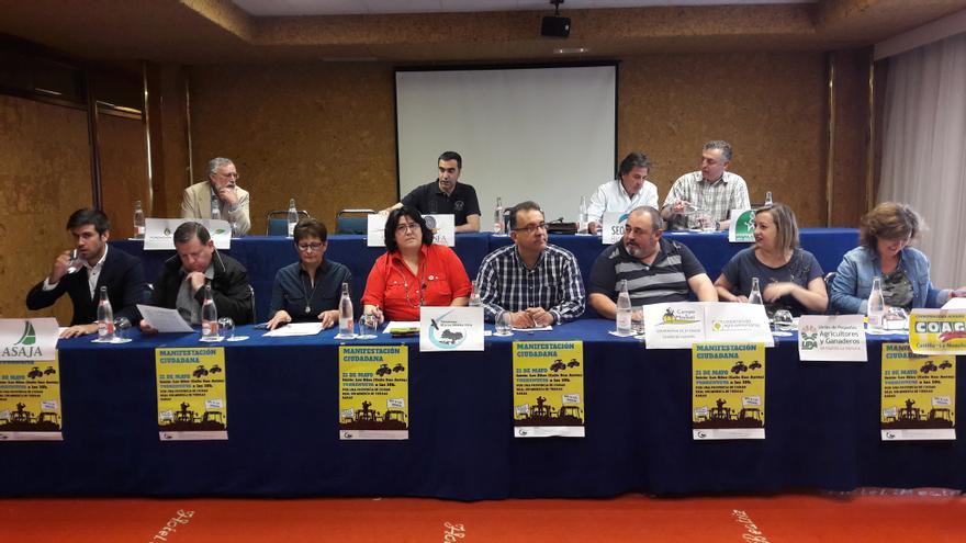 Rueda de prensa en Toledo de los colectivos contra el proyecto minero de tierras raras