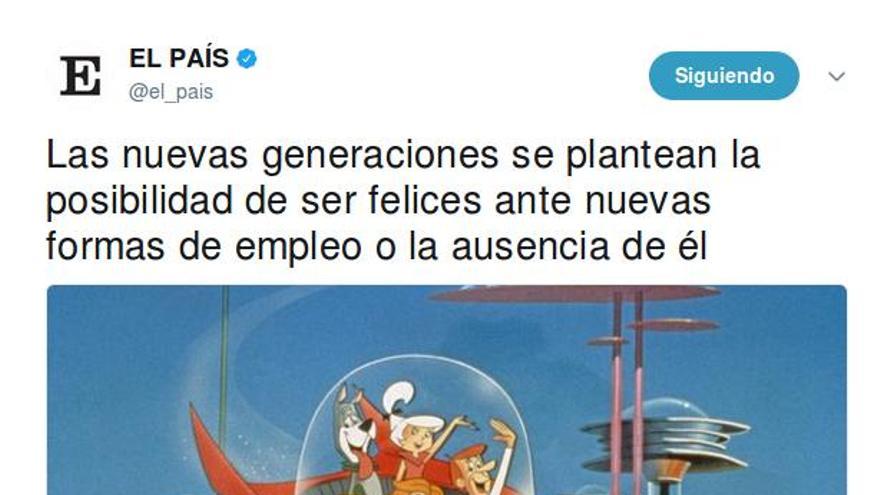 Tuit de El País 