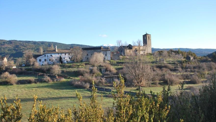 Vista de Aineto, en el Alto Gállego. 