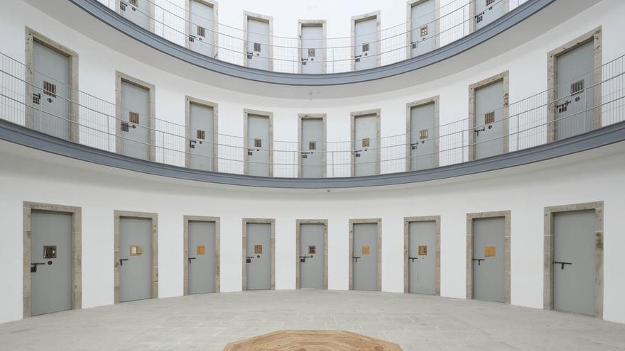Vista del interior de la cárcel franquista de Lugo tras la remodelación. 