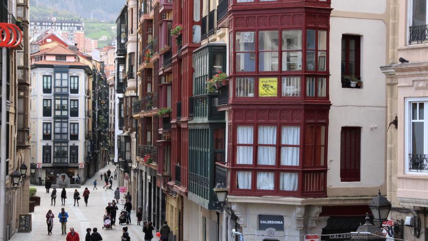Vistas del Casco Viejo de Bilbao.