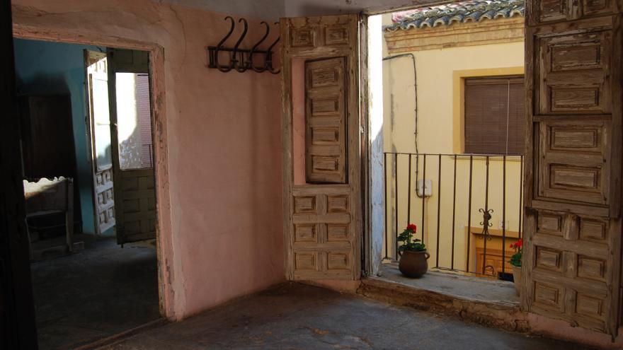 Un rincón de la casa de Paola Martínez en Lanaja, en Los Monegros.